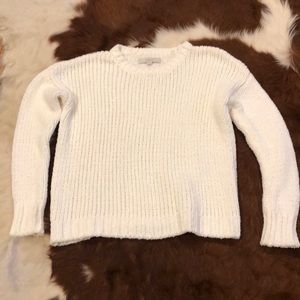 Loft Size S White Crewneck Sweater